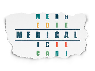 Image showing Medicine concept: Medical in Crossword Puzzle