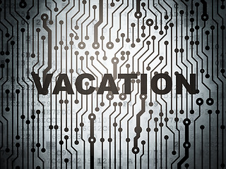 Image showing Entertainment, concept: circuit board with Vacation