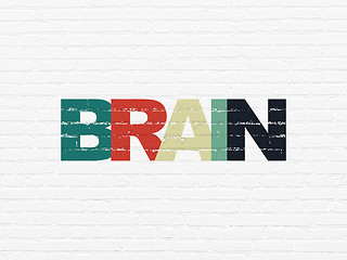 Image showing Healthcare concept: Brain on wall background