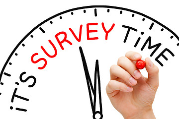 Image showing It Is Survey Time Concept