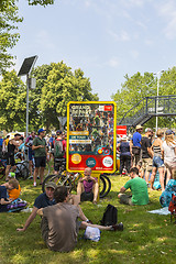 Image showing Spectaors at the Grand Depart of Tour de France 2015 in Utrecht