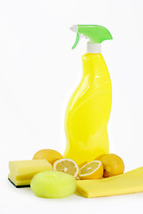 Image showing Yellow Lemon Cleaner