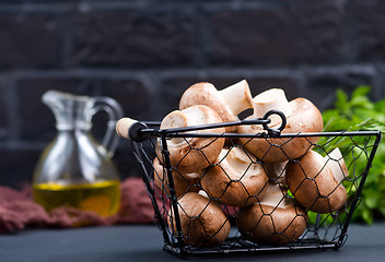 Image showing raw mushroom