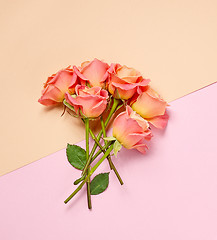 Image showing bouquet of pink roses