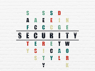 Image showing Security concept: Security in Crossword Puzzle