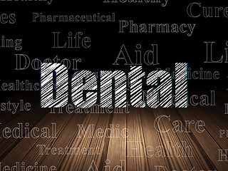 Image showing Healthcare concept: Dental in grunge dark room