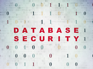 Image showing Safety concept: Database Security on Digital Data Paper background