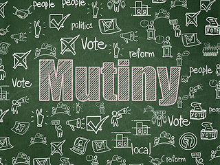 Image showing Political concept: Mutiny on School board background