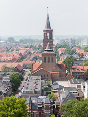 Image showing LEEUWARDEN, NETHERLANDS - MAY 28, 2016: View of a part of Leeuwa