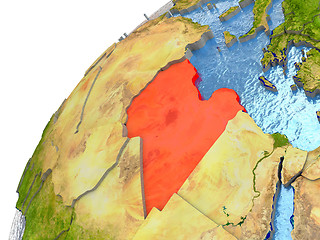 Image showing Libya on Earth