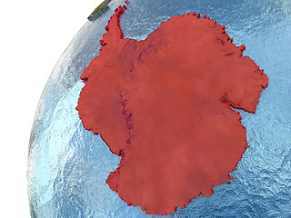 Image showing Antarctica on Earth