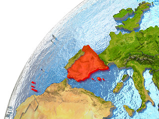 Image showing Spain on Earth