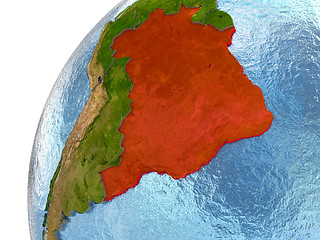 Image showing Brazil on Earth