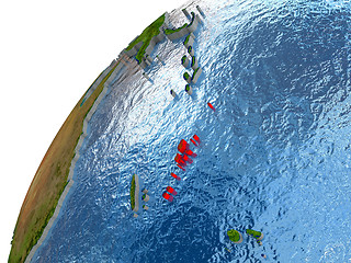 Image showing Vanuatu on Earth