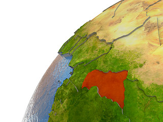 Image showing Central Africa on Earth