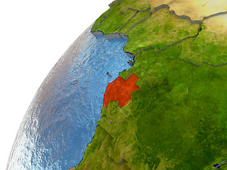 Image showing Gabon on Earth