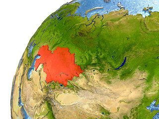 Image showing Kazakhstan on Earth