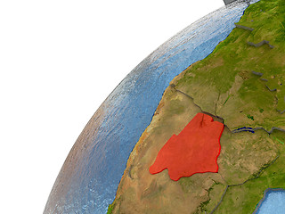 Image showing Botswana on Earth