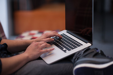 Image showing man working with laptop