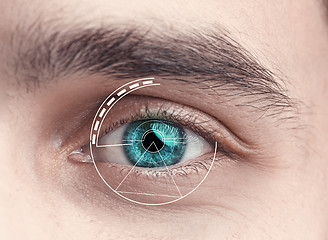 Image showing Digital Eye of a young man