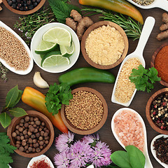 Image showing Culinary Herb and Spice Selection