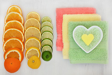 Image showing Citrus Spa Ingredients