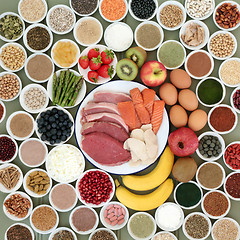 Image showing Large Food Selection for Body Builders 