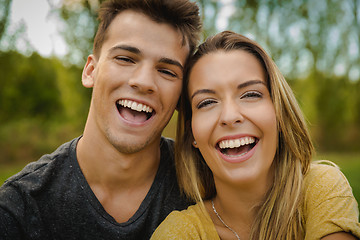 Image showing The joy of being in love