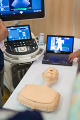 Image showing Medical doctors on on advanced ultrasound techniques workshop.