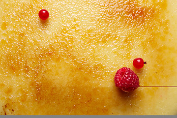 Image showing creme brule background