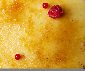 Image showing creme brule background