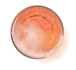 Image showing glass of pink champagne