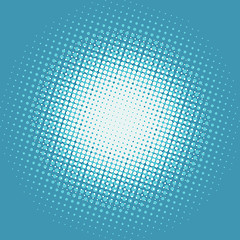 Image showing Halfton white spot on a blue background