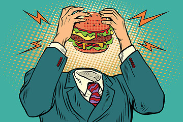 Image showing Hunger Burger instead of a head