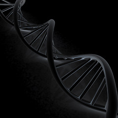 Image showing DNA structure model. 3d illustration