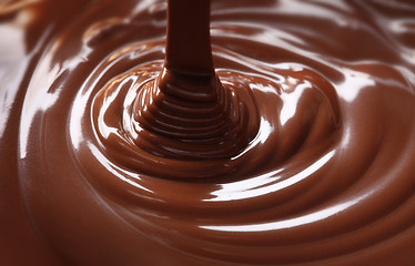 Image showing chocolate flow