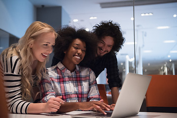 Image showing Multiethnic startup business team on meeting