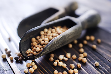 Image showing white pepper and salt