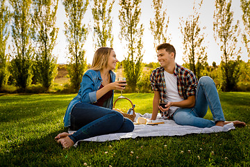 Image showing Just us and a picnic