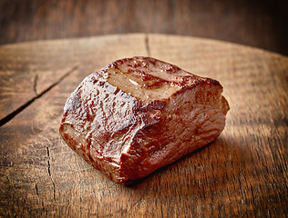 Image showing Deer meat steak