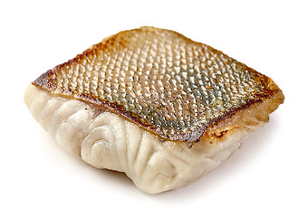 Image showing fried pike perch fillet