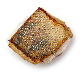 Image showing fried pike perch fillet