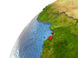 Image showing Equatorial Guinea on Earth