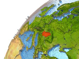 Image showing Hungary on Earth