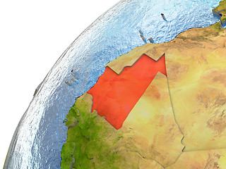 Image showing Mauritania on Earth