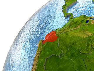 Image showing Ecuador on Earth