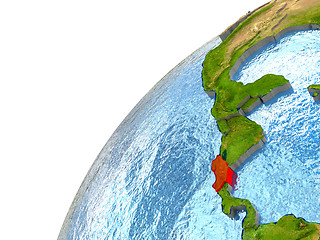 Image showing Costa Rica on Earth