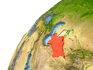 Image showing Turkmenistan on Earth