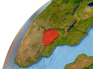 Image showing Zimbabwe on Earth