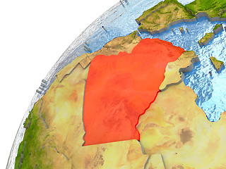 Image showing Algeria on Earth